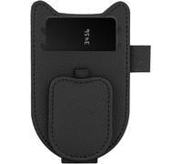 Senior-Fashion Magnetic Car Visor Sunglasses Holder Clip, Leather Auto Sunglasses Holder With Ticket And Card Clip For Men And Women Car Visor Sunglasses Holder, Stylish Magnetic Clip For Sunglas[L280