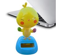 Senior-Figurines For Cars, Solar Dancing Toy Chick Ornaments, Abs Animal Funny Toys, Non-Slip Interior Accessories, Cute Home Decor For Vehicle Console, Auto Dashboard, Ideal For Car Enthusiasts,[L161