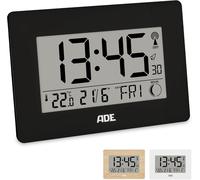 Senior-Grande Horloge Digitale Radiocommandée Avec Chiffres Xxl Horloge De Table Et Murale Avec Calendrier Avec Affichage De La Température Réveil Radiocommandé Sur Piles Noir[L295]