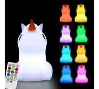 Senior-Grande Veilleuse Pour Enfants Licorne - Veilleuse Pour Bébé/Lumière De Chambre À Coucher/Lumière Pour Enfants Et Tout-Petit, Réglage De L'heure, Luminosité Et Couleur Réglables - Grande[L154]