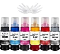 Senior-Imprimante Bouteille D'Encre Compatible Gi53 Gi-53 Bk Gi-53Bk Gi-53C Gi-53M Gi-53Y Gi-53R Gi-53Gy (6-Pack Kcmyrgy) Remplacement Pour Canon Pixma G650 G550[L1505]