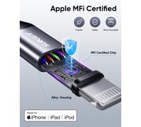 Senior-Iphone Cable 3 M, 2 Pieces Mfi Certified Nylon Light-Ning Cable Compatible With Iphone 14/13/12/11 Pro Mini Xs 8 7 6 5 Plus, Ipad Air/Mini[L2190]