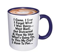 Senior Je Suis Venu, J'Ai Vu, J'Ai Oublié Ce Que Je Faisais Tasse À Café Porcelaine Tasses Avec Poignée Tasse Pour Eau Lait Thé 330Ml