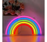 Senior-Lampe Arc En Ciel Enseigne Au Néon Led Neon Light Signs, Batterie Ou Usb Powered Neon Veilleuse Murale Décorative Pour Murale Decoratif, Chambre Déco, Fête De Mariage Et Bar[L607]