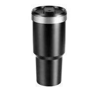Senior-Leak Proof Trash Bin, Automotive Garbage Container, Car Interior Accessories, Vehicle Trash Can, Cup Holder Garbage Bin 3.86x2.76x8.27 Inches For Automotive Interior Accessories (Black)[L2141]
