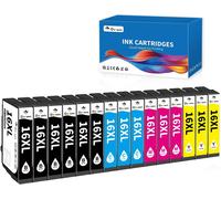 Senior-Lot De 15 Cartouche Encre 16Xl Compatible Pour Cartouche 16Xl Multipack Pour Workforce Wf-2760 Wf-2630 Wf-2660 Wf-2510 Wf-2750 Wf-2540 Wf-2530 Wf-2650 Wf-2010 Wf-2520[L132]