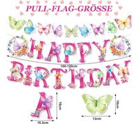 Senior-Lot De 36 Papillons Décoratifs Colorés À Suspendre - Décoration D'anniversaire - Papillons - Printemps Été - Filles - Décoration D'anniversaire Pour Enfants, Jardin, Maison, Fête[L777]