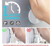 Senior-Lot De 4 Crochets À Ventouse Multicolores Pour Chambre D'enfant - Sans Perçage - Décoratifs - Résistants Aux Bombes - Bricolage Coloré - Pour Mur, Carrelage, Fenêtre, Salle De Bain, D[L2645]