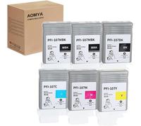 Senior-Lot De 6 Cartouches D'Encre Pfi-107 Compatibles Avec Les Réservoirs D'Encre Canon Pfi107 Pour Imprimante Canon Imageprograf Ipf680 Ipf685 Ipf780 Ipf785, Pfi-107Mbk Pfi-107Bk Pfi-107C Pfi-1[L906