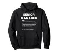 Senior Manager - Définition du Dictionnaire drôle Sweat à Capuche