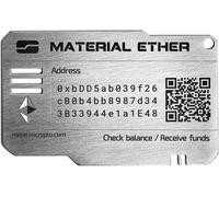 Senior-Material Ether - Portefeuille Ethereum - Impossible Pirater - Conçu Pour Durer Toute Une Vie - Fabriqué Selon Des Mesures De Sécurité Et De Confidentialité Strictes - Erc-20,Evm/Metamask C[L120
