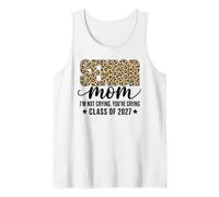 Senior Mom Class of 2027 Je ne pleure Pas Leopard Débardeur
