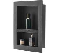 Senior-Niche Encastrable Salle De Bain, 10,16x40,64x50,8 Cm, Niche Douche Encastrable Murale Étagères Organisateur De Rangement Moderne, Pour Stockage De Savon, Shampoing, Douche, Salle De B[L1982]