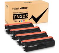 Senior-Pack De 4 Cartouches De Toner De Remplacement Compatible Avec Tn325 Pour L'Utilisation Avec Brother Hl4140Cn 4570Cdw 4570Cdwt 4150Cdn Dcp9050Cdn 9055Cdn 9270Cdn Mfc9460Cdn 9465Cdn 9970Cdw[L294]