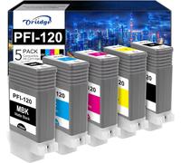 Senior-Pfi-120 Pfi120 Cartouches D'Encre Pour Cartouche Canon Pfi-120Mbk Pfi-120Bk Pfi-120C Pfi-120M Pfi-120Y Pigment Remplacement Compatible Pour Canon Imageprograf Tm-200 Tm-205 Tm-300 Tm-305 ([L149