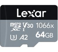 Senior-Professional 1066X Carte Micro Sd 64 Go, Carte Mémoire Microsdxc Uhs-I Série Silver, Comprend Un Adaptateur Sd, Jusqu'À 160 Mo/S En Lecture, Pour Caméra D'Action, Drone (Lms1066064G-B[L611]