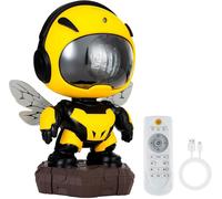 Senior-Projecteur Ciel Etoile Petite Abeille Avec Parleur Bluetooth, Projecteur Galaxie Avec Nébuleuse, Angle Réglable, Télécommande Et 2 Minuterie, Luminosité Réglable Pour Deco Chambre Enfants [L870