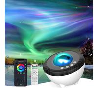 Senior-Projecteur Ciel Etoile, Projecteur Galaxie, Projecteur De Lumière Étoilée Aurora De Musique Avec Bluetooth,Télécommande,App,Machine À Sons,Projecteur De Lumière Du Ciel Veilleuse Pour Enfa[L546