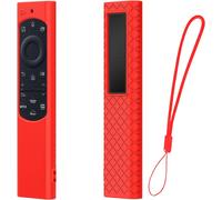 Senior-Protective Case For Samsung Solar Remote Control Bn59 Series, Silicone Case Cover For Samsung Smart Tv Qled 2021 Solar Remote With Anti-Lost Rope (Red)[L177]