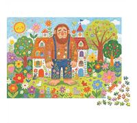 Senior Puzzle The Selfish Giant Puzzles 1000 Pièces Recyclable Material Illustration De Fable Puzzles pour Seniors Impossible Hard Difficile Stimulant Jeu Éducatif for Hommes 38x26cm/1000 piècess