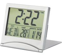 Senior-Réveil Numérique Pliable Lcd, Réveil De Voyage Numérique Portable Mini Réveil De Horloge Digitale Avec Rétro-Éclairage Avec Indication Du Jour Date Et Température Pour Salon Bureau Ch[L207]