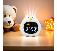 Senior-Réveil Veilleuse Avec 9 Couleurs De Lumière Et 6 Bruits Blancs, Horloge Numérique D'apprentis Du Sommeil, Luminosité Et Son Réglables, Cadeaux Pour Enfants - Hibou[L427]