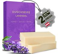 Senior-Savon Solide Corps Et Cheveux Lavande, Gel Douche, Biodégradable Randonnée, Ingrédients 100% Naturels, 2x 85g[L35]