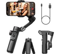 Senior-Stabilisateur De Téléphone 3 Axes Pour Smartphone Pliable Avec Molette De M Au Point Tiktok Youtube Vlog Pour Iphone16 15 14 13 12 Pro Android - Smart Xe[L1327]