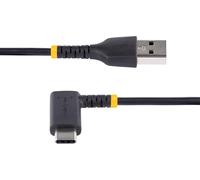 Senior-Startech.Com Câble Usb A Vers Usb C De 15Cm - Câble De Chargement Usb C Noir - Fibre Aramide Robuste - Chargeur Rapide Usb-C 2.0-3A - Cordon De Recharge Rapide (R2Acr-15C-Usb-Cable)[L591]