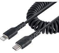 Senior-Startech.Com Câble Usb-C Vers Lightning De 1M - Adaptateur Usb C Vers Lightning Noir Certifié Mfi, Gaine En Tpe - Câble Usb Type-C/Lightning - Chargeur Usb-C Vers Iphone (Rusb2Clt1Mbc[L1523]