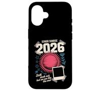 Senior Sunrise 2026 Citation Amusante de Remise de diplôme 2026 Coque pour iPhone 16