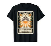 Senior Sunrise Class of 2027 Carte de Tarot Floral Vintage T-Shirt