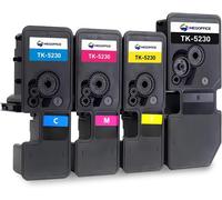 Senior-Tk-5230 Lot De 4 Cartouches De Toner Compatibles Avec Kyocera Tk5230 Tk-5220 Tk5220 Pour Imprimante Kyocera Ecosys P5021Cdn P5021Cdw M5521Cdw Noir/Cyan/Magenta/Jaune[L1550]