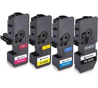 Senior-Tk5220 Lot De 4 Cartouches De Toner Compatible Pour Kyocera Ecosys Tk5230 Tk-5220 Pour M5521Cdn M5521Cdw P5021Cdn P5021Cdw(Noir,Cyan,Magenta,Jaune)[L1698]