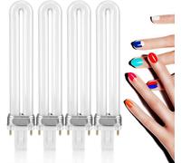 Senior-Tube De Lampe De Dessiccateur À Ongles, 4 Pcs/Set 9w Ampoules En Forme De U Pour Ampoule De Rechange De Lampe Uv Nail Art[L692]