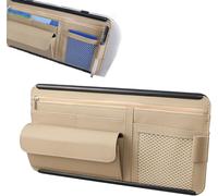 Senior-Vehicle Visor Organizer Storage Pouch, Multi-Pocket Car Visor Organizer, Multifunctional Auto Interior Accessories, Car Visor Organizer For Documents, Sunglasses, And Small Items[L1427]
