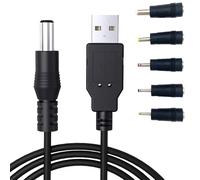 Senior-Zk Câble D'Alimentation Usb Vers Cc, Câble Chargeur Usb 1M Adaptateur Cordon 5.5 X 2.1 Mm, Connecteurs Jack Cylindrique 2.5 X 0.7 Mm, 3.5 X 1.35 Mm, 4.0 X 1.7 Mm, 5.5 X 2.5 Mm, 3.0 X [L219]