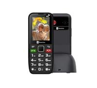 SeniorCom T24 Téléphone Seniors - Téléphone Portable 4G GSM avec Grands Boutons, Bouton D'urgence SOS, Écran Extra Large, Batterie 1800mAh, Son Renforcé, Appareil Photo, Lampe de Poche et Station de