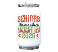 Seniors The one where they were quarantined 2020 Bouteille isotherme isotherme pour boissons Blanc Taille unique