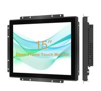 Senisway La surface du moniteur tactile à cadre ouvert de 15 pouces est IP65 étanche 1280 x 800 à 60 Hz TFT LCD IK08 Moniteur de cadre ouvert industriel tactile capacitif de 10 doigts