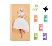 SENIURIS Belle Fille Longue Jupe Mouchoirs Boîte à Mouchoirs Creative Cartoon Couverture Boîte Distributeur de Papier pour Maison Bureau et Voiture (Jaune)