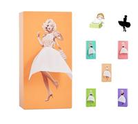 SENIURIS Belle Fille Longue Jupe Mouchoirs Boîte à Mouchoirs Creative Cartoon Couverture Boîte Distributeur de Papier pour Maison Bureau et Voiture (Orange)