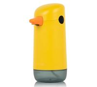 SENIURIS Distributeur de savon automatique en forme de canard jaune mignon, distributeur de savon à capteur infrarouge sans contact pour salle de bain et cuisine.