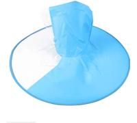 SENIURIS Imperméable pliable en forme de canard pour enfants, chapeau de pluie en forme d'OVNI, cape parapluie (bleu S)