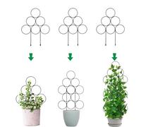 SENIURIS Lot de 3 treillis de jardin empilables pour plantes d'intérieur et d'extérieur pour plantes d'intérieur et d'extérieur