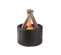 SENIURIS Mini Bonfire Humidificateur Aromathérapie Diffuseur d'huile essentielle Télécommande 250 ml Forme bois Humidificateur à brume froide (Noir)
