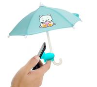 SENIURIS Parapluie de bronzage pour téléphone portable avec ventouse réglable universel pour iPhone ou autres., Fleur bleue, S
