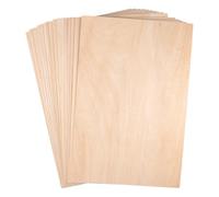 SENJEOK Lot de 15 feuilles de tilleul de 1,5 mm, 300 x 200 mm, planches de contreplaqué naturel, feuilles A4 en bois brut pour projets de bricolage