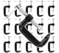 SENJEOK Lot de 16 pinces G en fonte noire de 50 mm pour le travail du bois, le soudage, le bâtiment