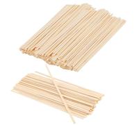 SENJEOK Lot de 200 longs bâtons de bambou pour loisirs créatifs, 40 x 0,9 x 0,2 cm, bandes de bois pour la fabrication de lanternes étoilées et projets d'artisanat